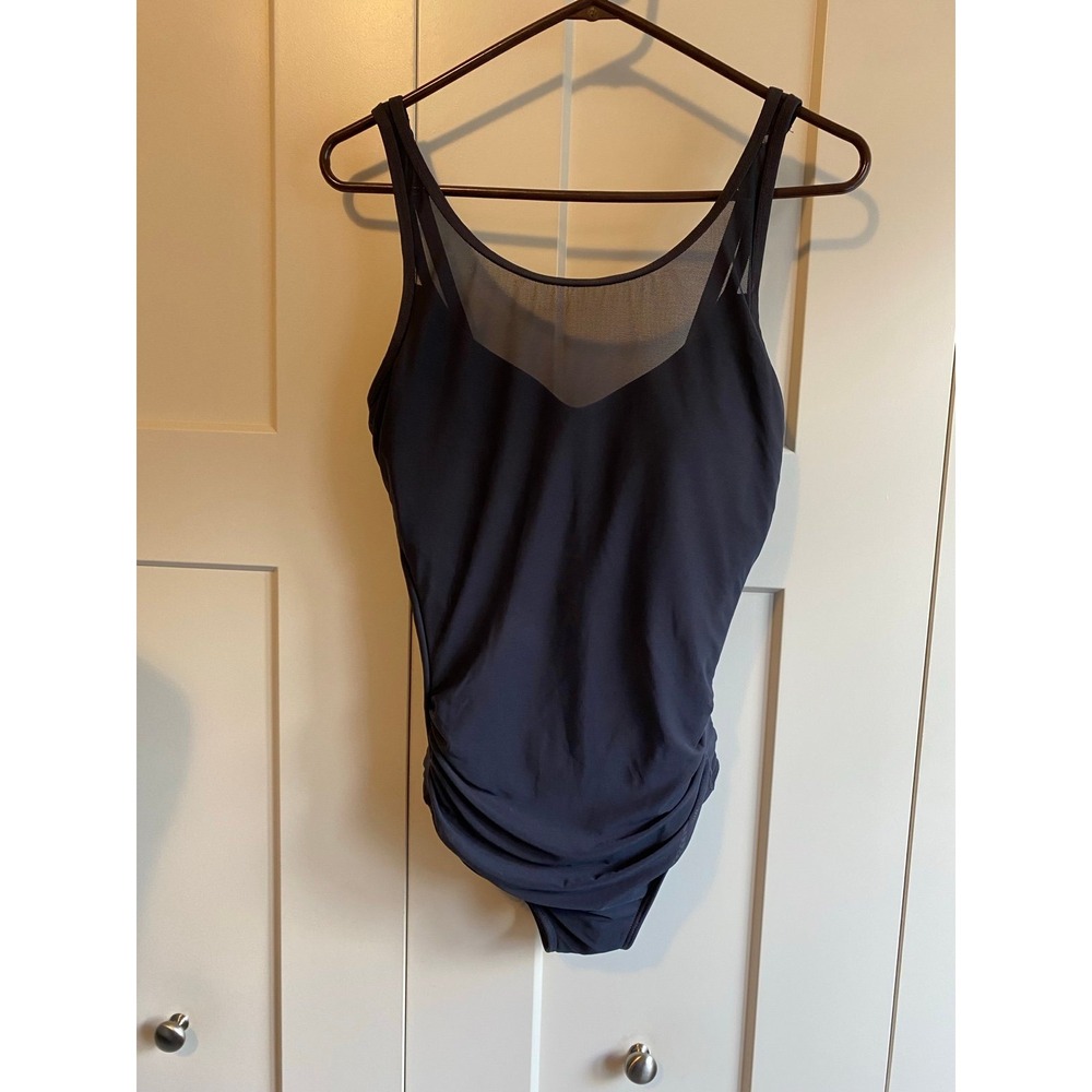 Jets Jessika Allen Swimsuit One-piece USA 10 Black Dark Grey sku2